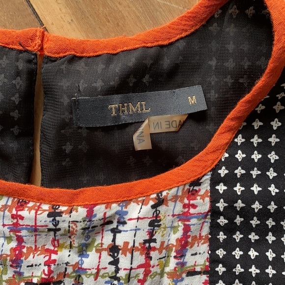 Womens THML Multicolor Sleeveless Dress Size M Medium - Picture 4 of 10